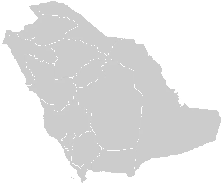 Outline map of Saudi Arabia accompanying Nazafa's published Dammam address